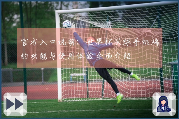 官方入口说明：世界杯买球手机端的功能与使用体验全面介绍